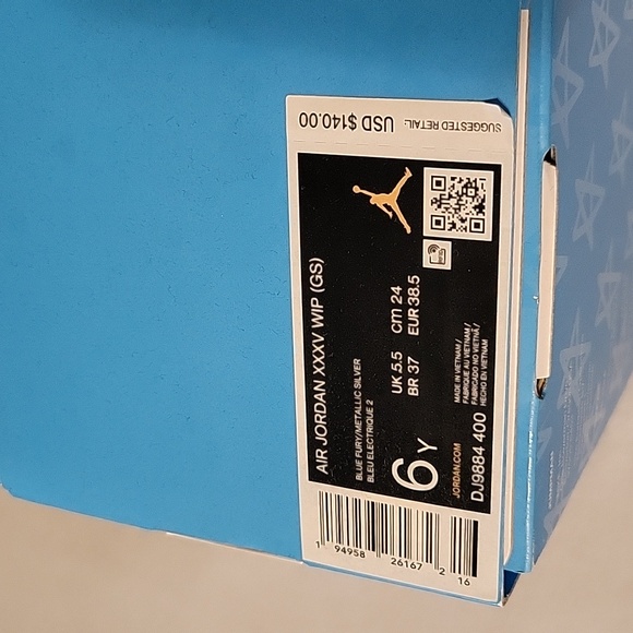 Air Jordan XXXV WIP (GS) 6Y - Picture 13 of 14